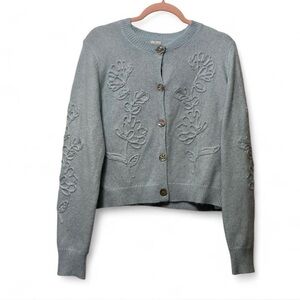 Joie Embroidered light Blue Women's Sweater